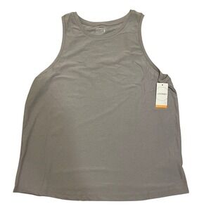 Jockey‎ Relaxed Fit Tank Top Moisture Wicking Stretch Jersey Gray Women's Size L